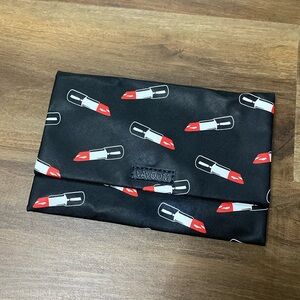 Lipstick print clutch/crossbody bag